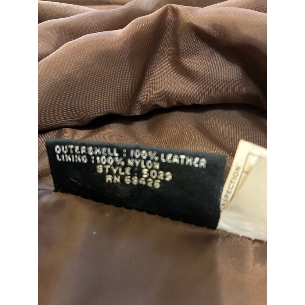 Pelle Studio Women's Brown Leather Trench Coat Double Breasted Shawl Collar L - Picture 4 of 6